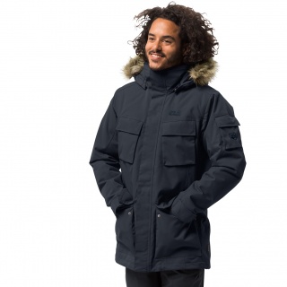 Jack Wolfskin Parka Glacier Canyon (wodoodporny i wiatroszczelny, bez PFC) ciemnoniebieski męski